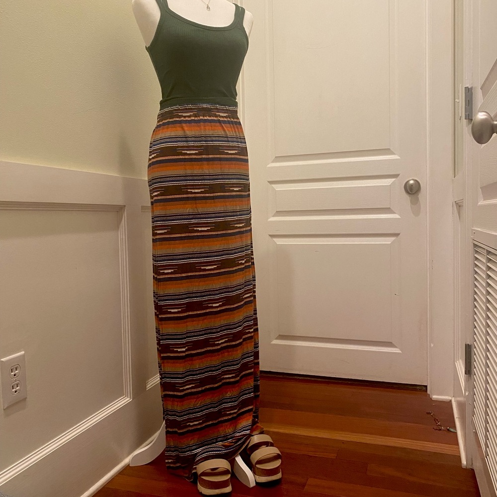 Obey Tribal maxi skirt